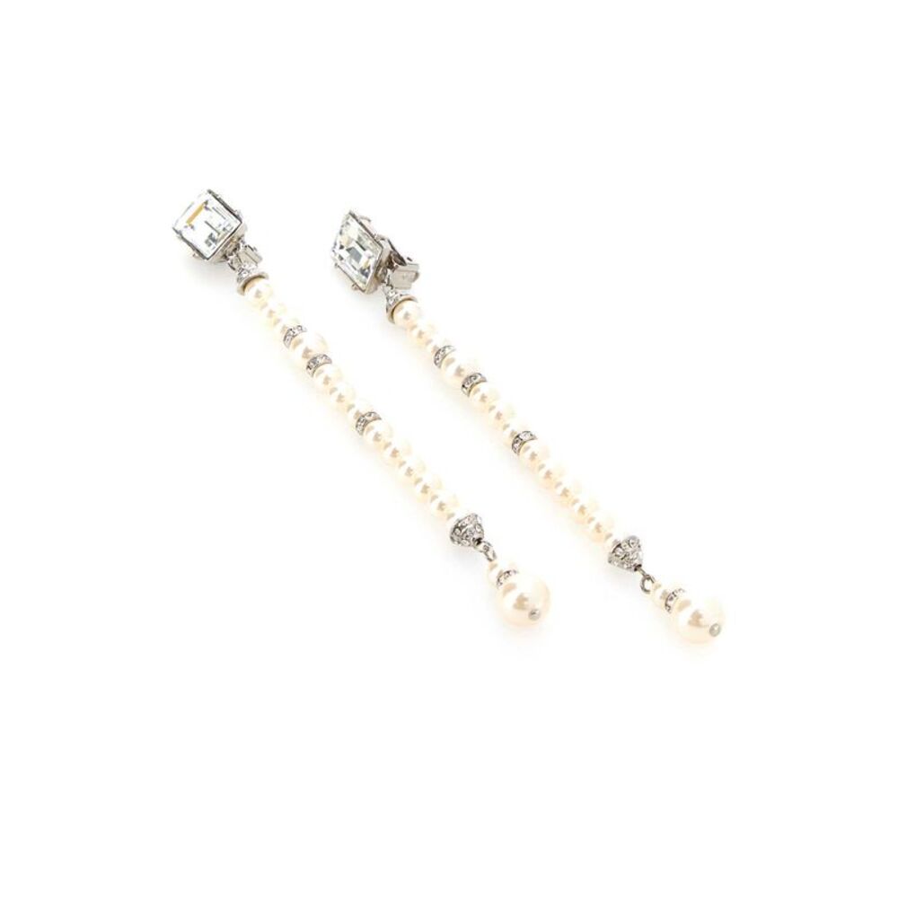 Alessandra Rich Women Embellished Metal Earrings - Picture 2 of 2